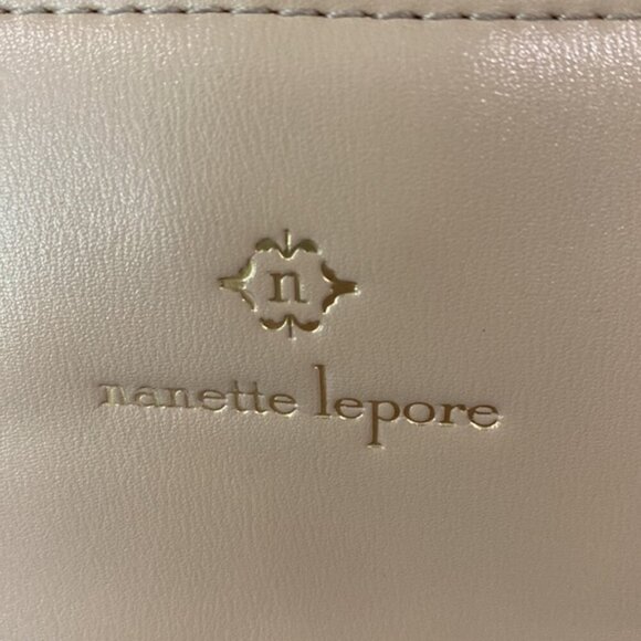 NANETTE LEPORE Taupe Full Zip DOME Tote Handbag - Picture 8 of 15